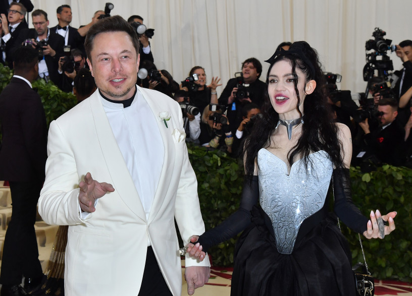 Elon Musk et Grimes en 2018