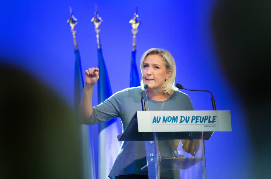 Marine Le Pen lors des Estivales du FN 2016
