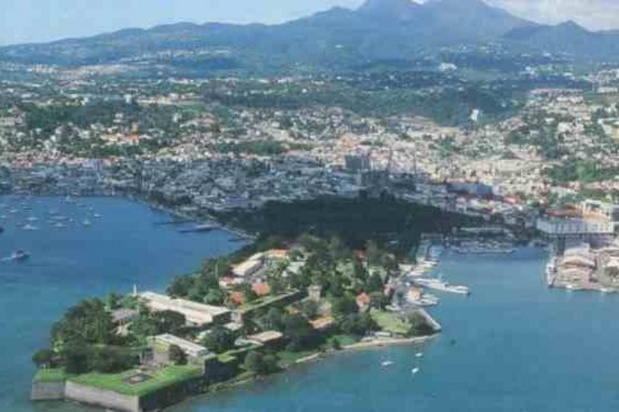 Fort de France (Martinique) vue du ciel