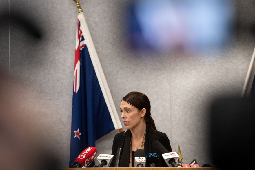 Jacinda Ardern, la première ministre néo-zélandaise, le 16 mars 2019 à Christchurch