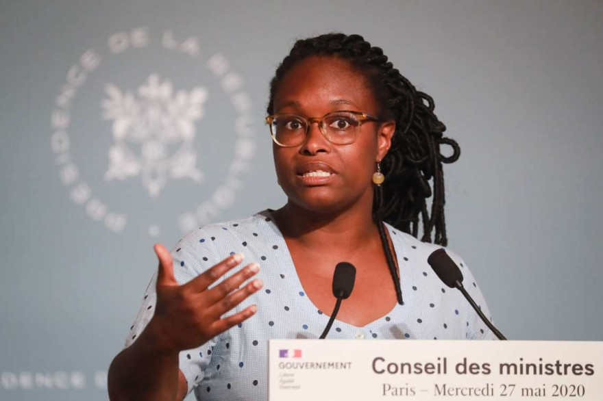 Sibeth Ndiaye, à l'issue du Conseil des ministre, le 27 mai 2020.