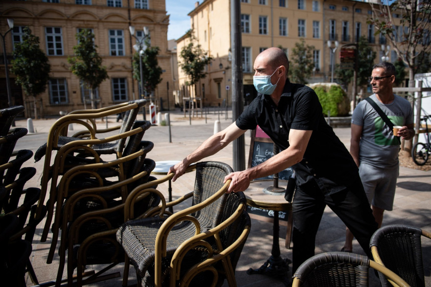 La terrasse d'un café à Aix-en-Provence (illustration)
