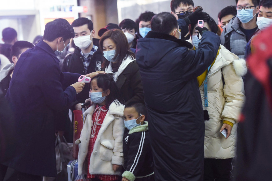 La gare de Wuhan, en Chine, pendant l'épidémie de coronavirus