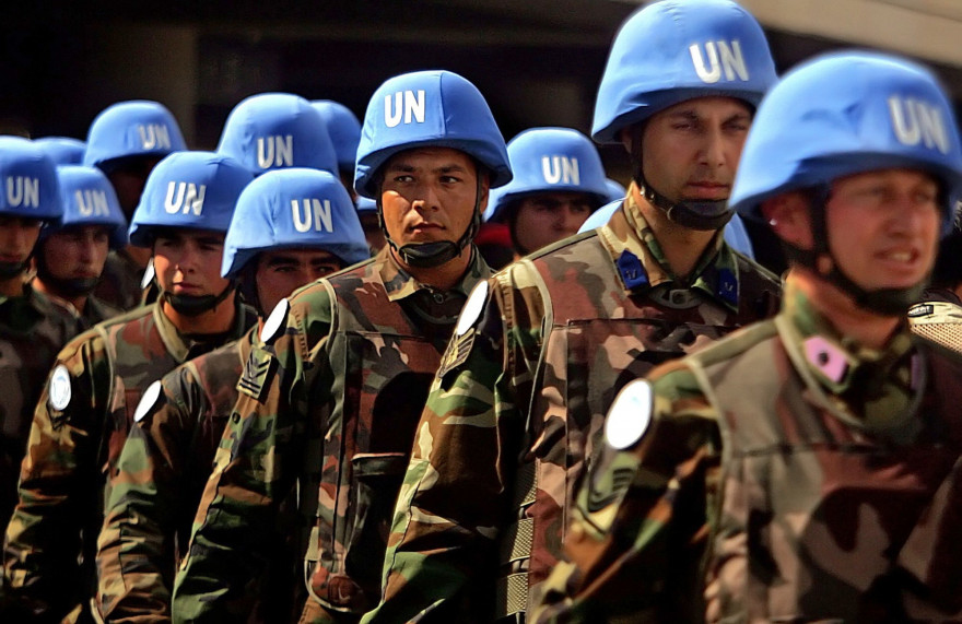 Des casques bleus en 2006