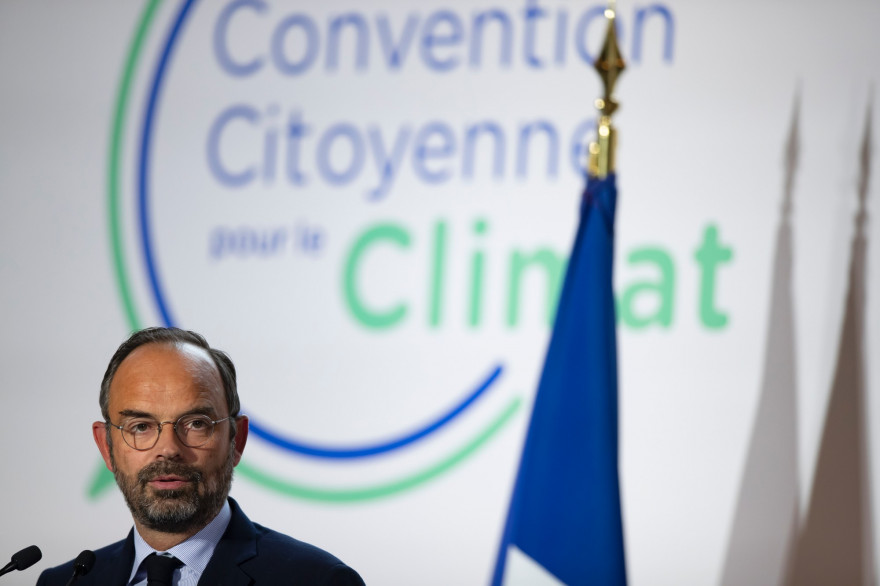 Édouard Philippe, lors du lancement de la Convention citoyenne pour le climat, le 4 octobre 2019