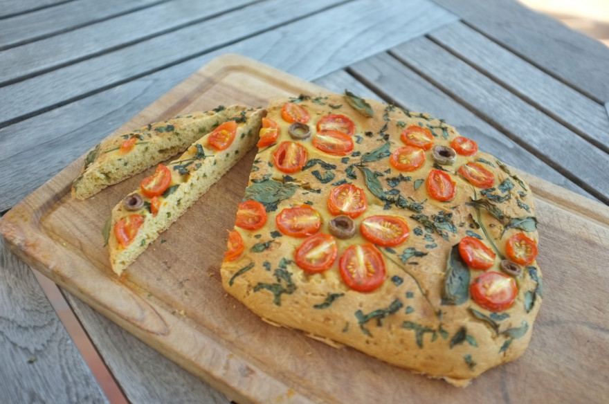 Sans gluten la recette facile de la focaccia tomatebasilic