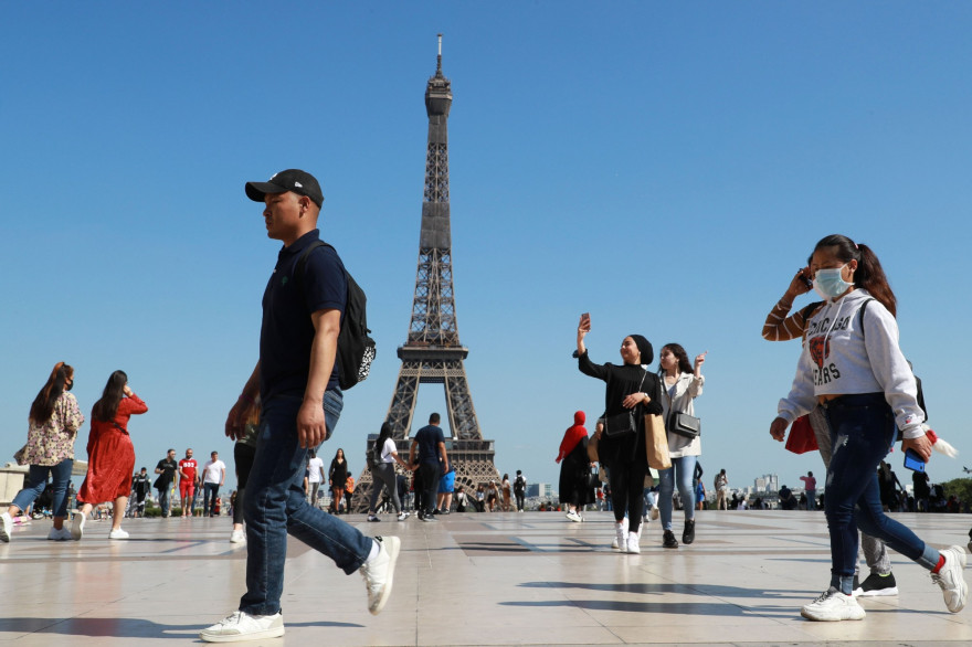 La place du Trocadéro à Paris, le 22 juin 2020