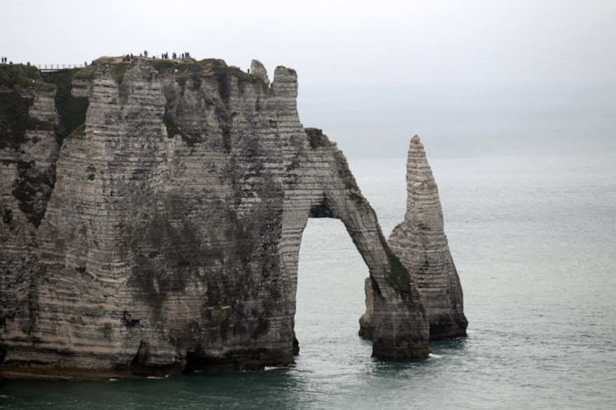Les falaises d'Étretat, en Seine-Maritime (illustration)