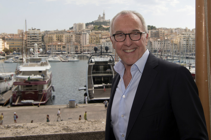 Frank McCourt le 29 août 2016 à Marseille