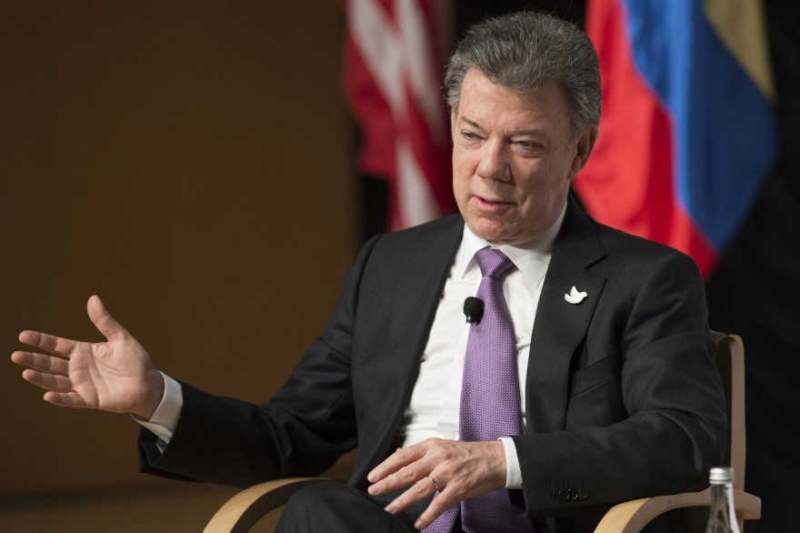 Le président colombien Juan Manuel Santos, à Washington le 3 février 2016