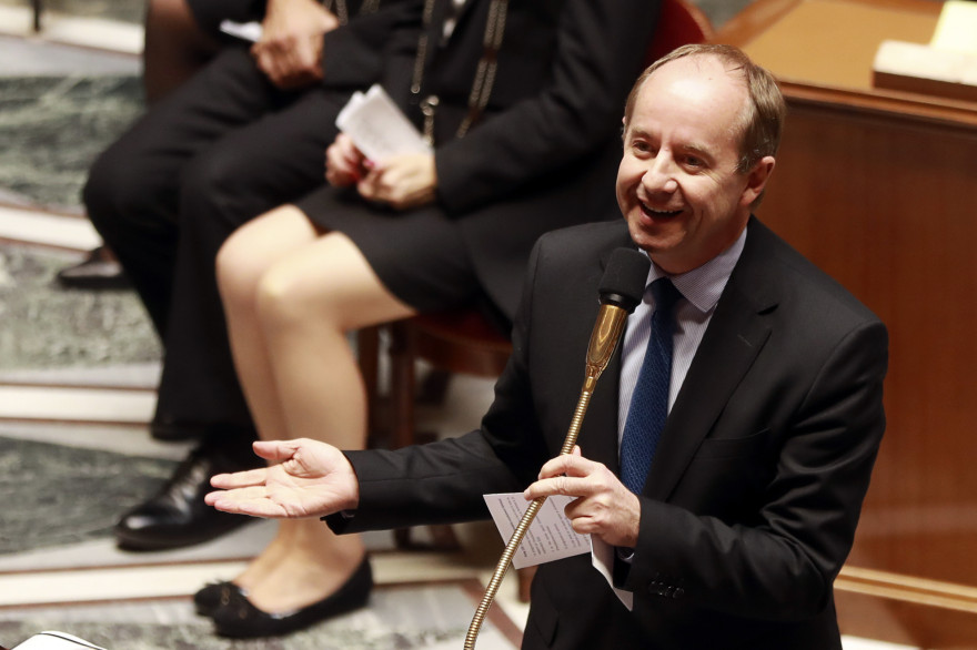 Jean-Jacques Urvoas, ministre de la Justice, à l'Assemblée nationale le 12 octobre