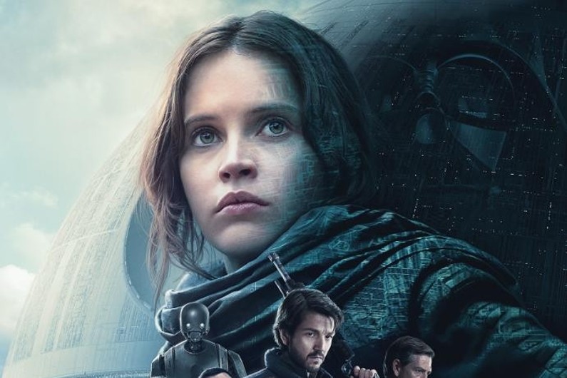 Jyn Erso sous la menace de Dark Vador