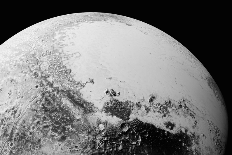 La surface de la planète naine Pluton