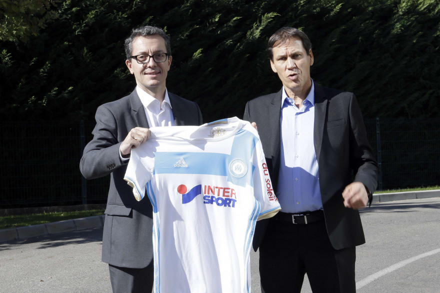 Jacques-Henri Eyraud et Rudi Garcia vendredi 21 octobre à Marseille