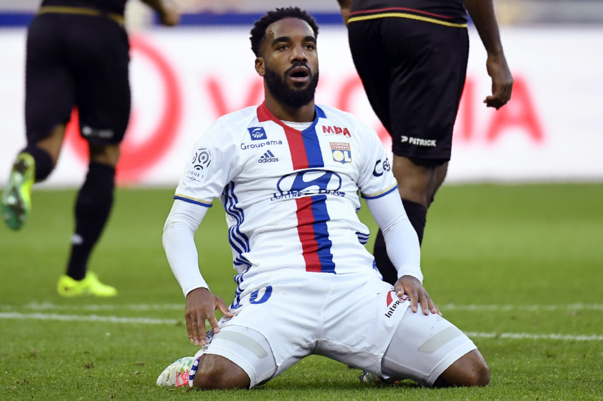 Alexandre Lacazette sous les couleurs de l'OL samedi 22 ocotbre