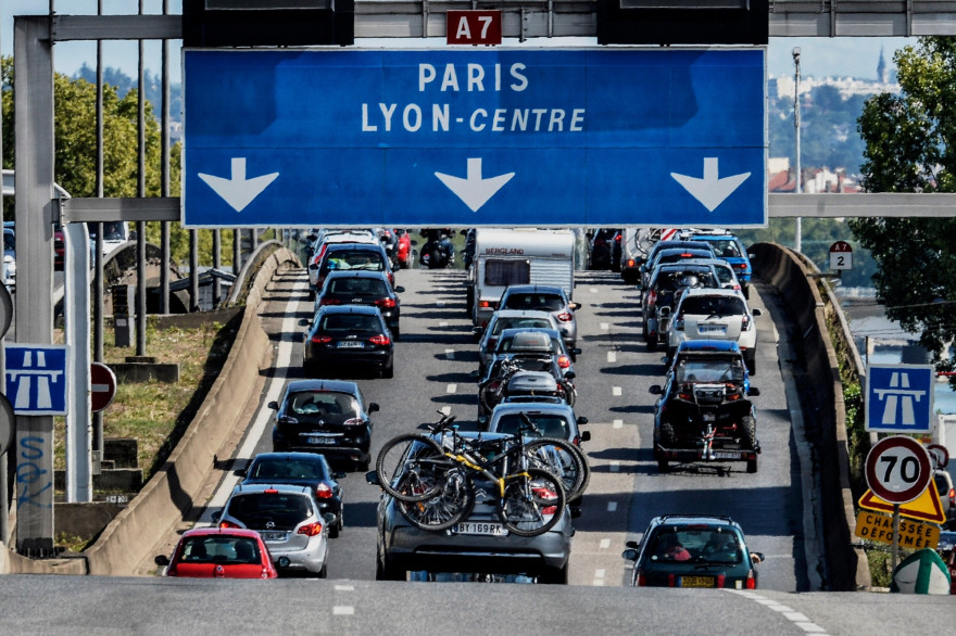 Des bouchons sur l'autoroute (illustration)