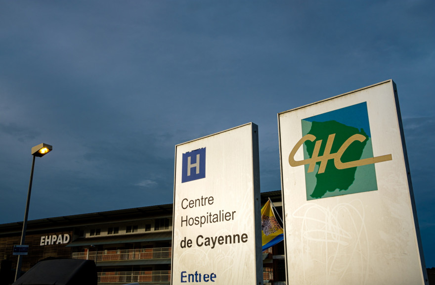 Le centre hospitalier de Cayenne, en Guyane.