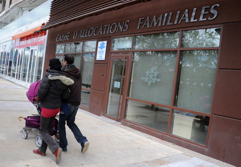 La caisse d'allocations familiales de Montpellier, le 2avril 2013.