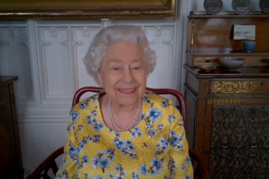 Elizabeth II, le 25 juillet 2020, lors de sa première "cérémonie virtuelle"
