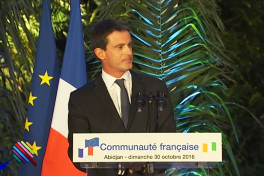 Manuel Valls à Abidjan
