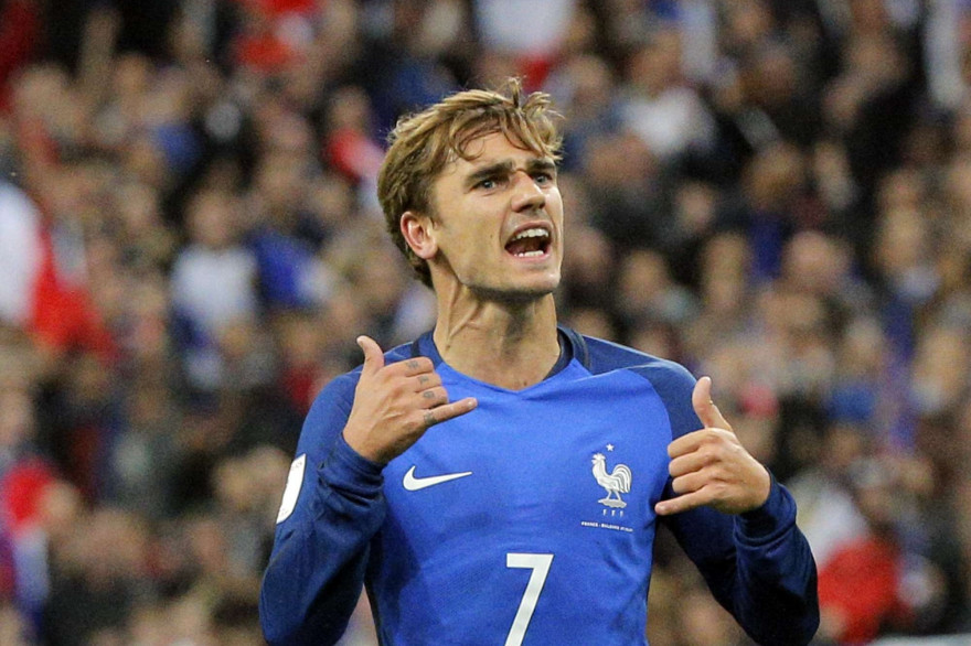 Antoine Griezmann lors de France-Bulgarie le 7 octobre 2016