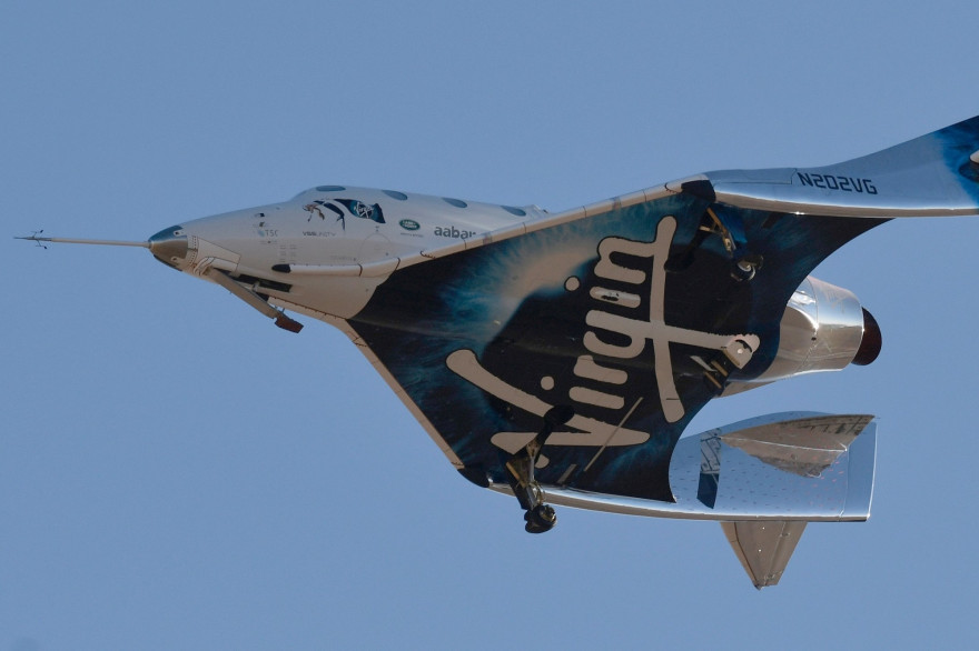 Un vaisseau spatial Virgin Galactic