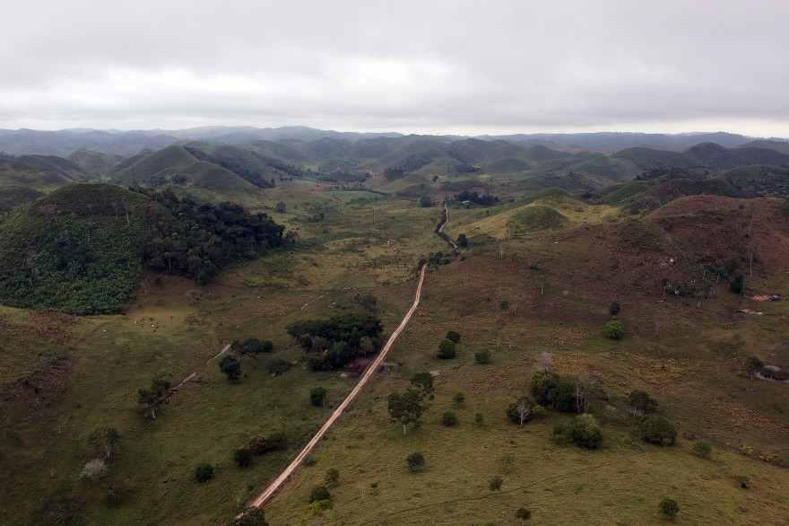 Une zone victime de déforestation au nord de Guatemala city