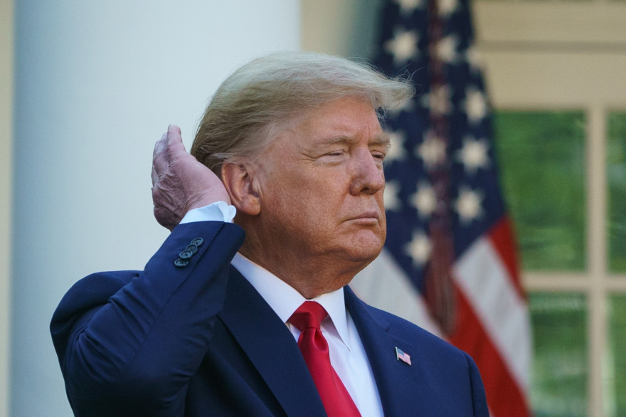 Donald Trump à la Maison Blanche en mars 2020