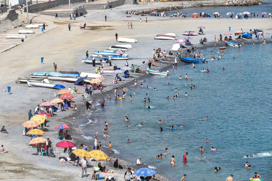 La plage El Kettani à Bab El Oued le 15 août 2020