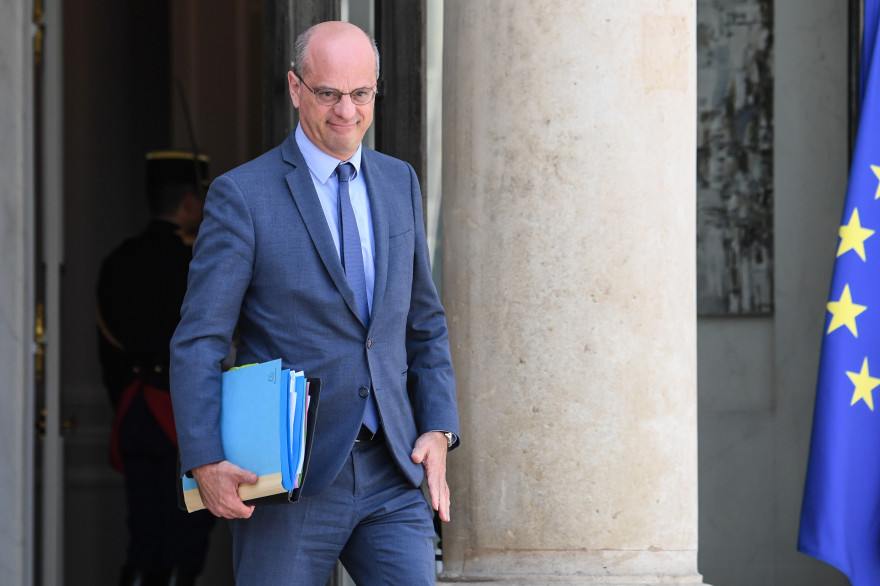 Jean-Michel Blanquer, ministre de l'Éducation nationale, le 22 juillet à la sortie de l'Élysée