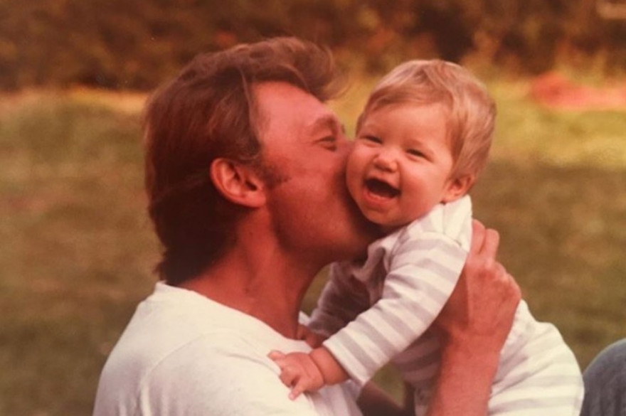 Johnny Hallyday et Laura Smet dans un cliché de Nathalie Baye
