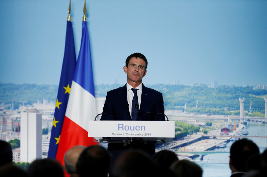 Manuel Valls, le 25 novembre 2016
