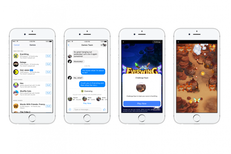 Facebook lance les jeux instantanés