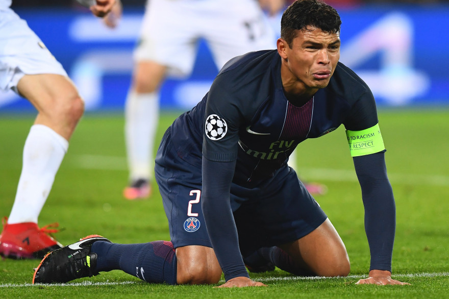 Thiago Silva lors de PSG-Ludogorets le 6 décembre 2016