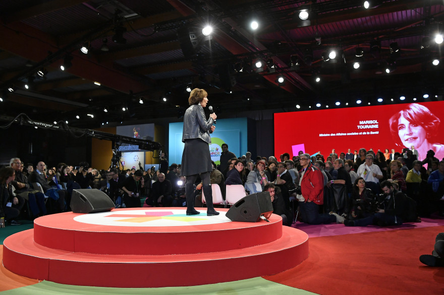 Marisol Touraine, lors de la convention de La Belle Alliance, le 3 décembre à Paris