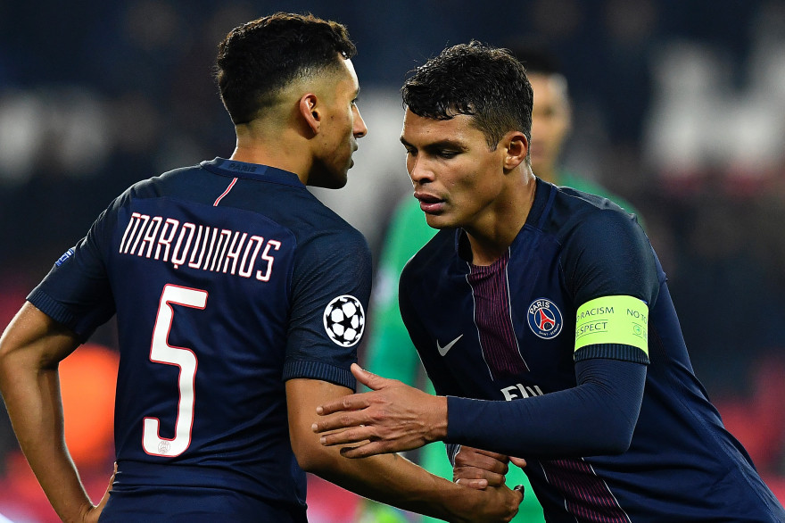 Marquinhos et Thiago Silva le 6 décembre 2016