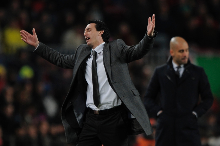 Unai Emery et Pep Guardiola en février 2012
