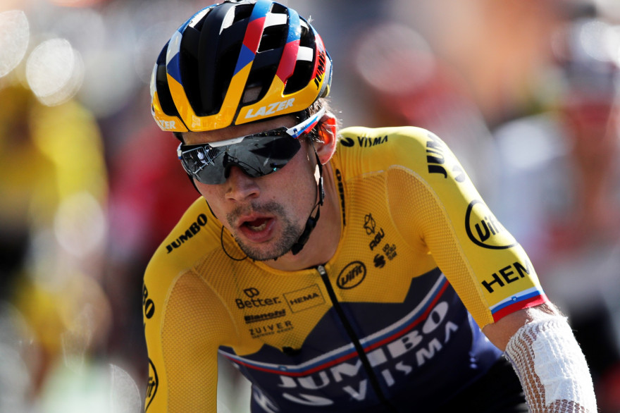 Primoz Roglic sur le Tour de France le 1er septembre 2020