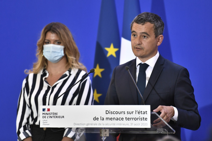 Marlène Schiappa et Gérald Darmanin, le 31 août 2020