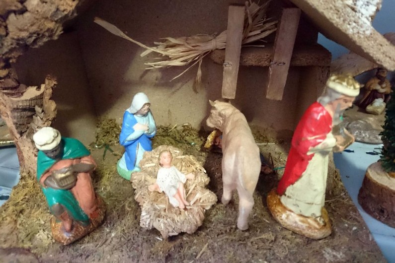 Une crèche de Noël (illustration)