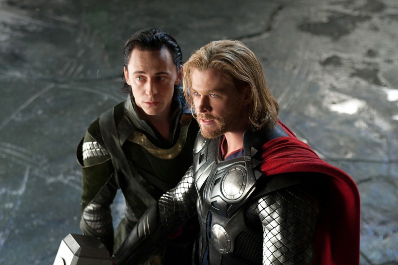 Chris Hemsworth et Tom Hiddleston de la saga "Thor"