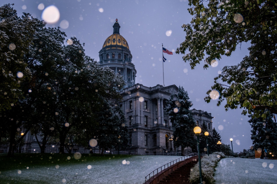 De la neige dans le Colorado, le 8 septembre.