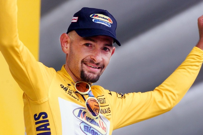 Marco Pantani sur le Tour de France le 1er août 1998
