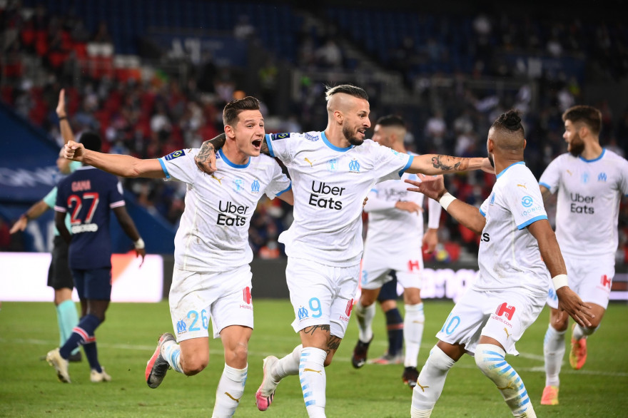 Thauvin et Benedetto à la fête au Parc des Princes le 13 septembre 2020