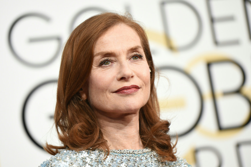 Isabelle Huppert lors de la 74e cérémonie des Golden Globes