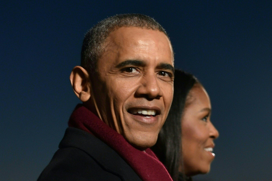 Barack Obama et sa femme Michelle, le 1er décembre 2016 à Washington.