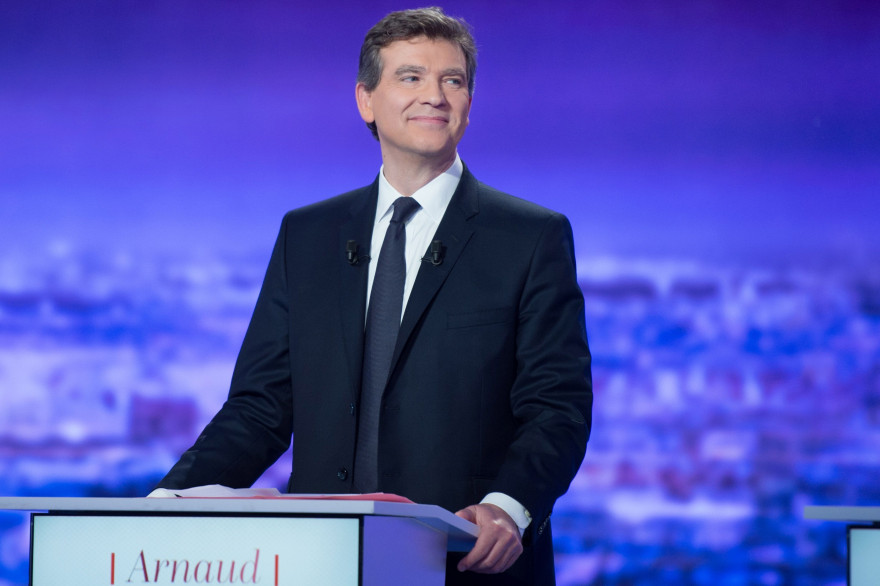 Arnaud Montebourg, le 12 janvier 2017, lors du premier débat de la primaire de la gauche.