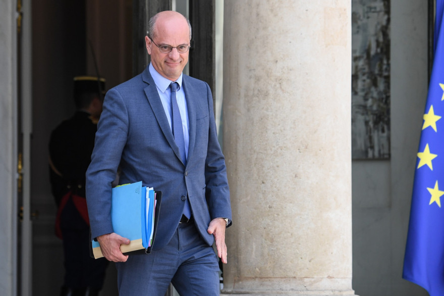 Jean-Michel Blanquer, ministre de l'Éducation nationale, le 22 juillet à la sortie de l'Élysée