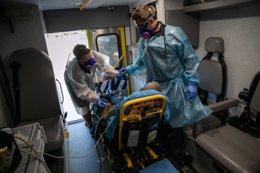 Un patient infecté par le coronavirus (illustration)