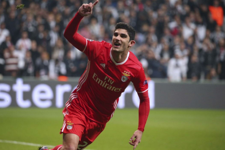 Gonçalo Guedes sous le maillot du Benfica Lisbonne